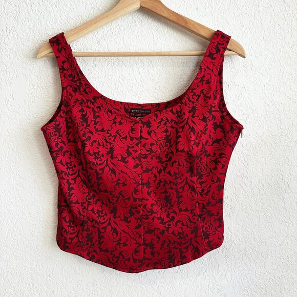 New York & Company Y2K Corset Top Size 6 Vampire Whimsygoth Steampunk Grunge - Picture 1 of 6